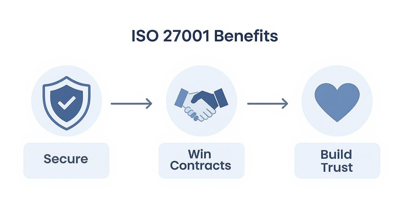 Infographic about iso 27001 accreditation