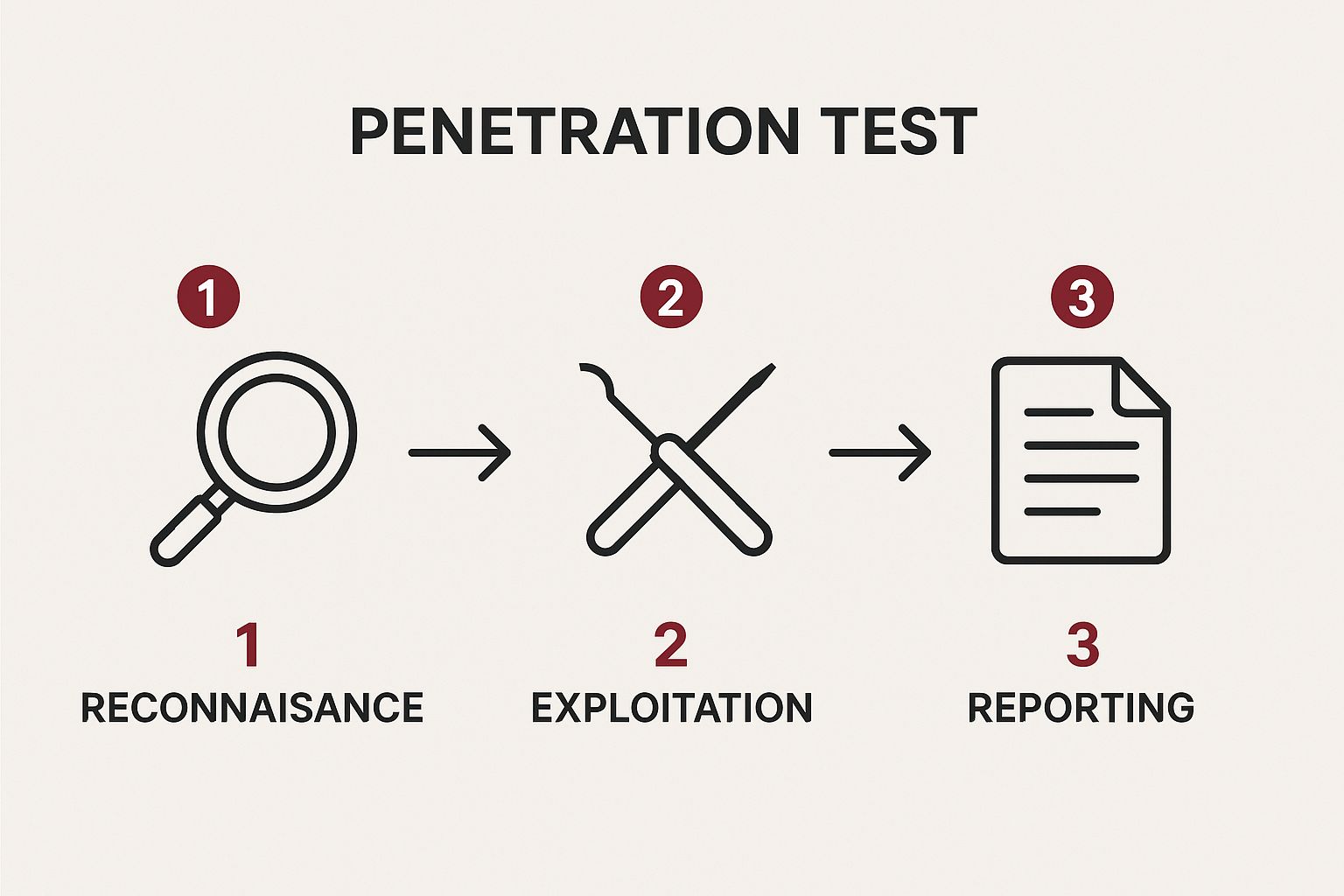 Infographic about penetration test service