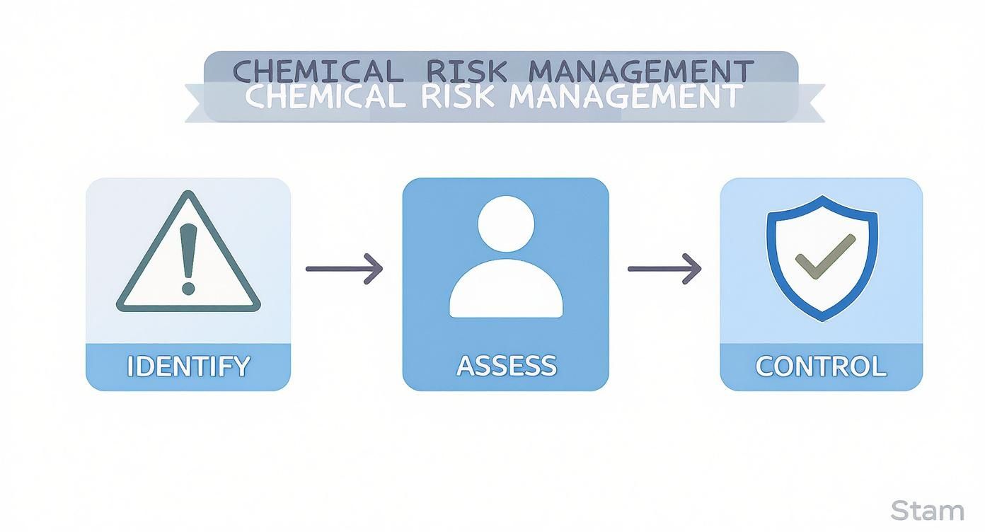 Infographic about chemical risk assessment