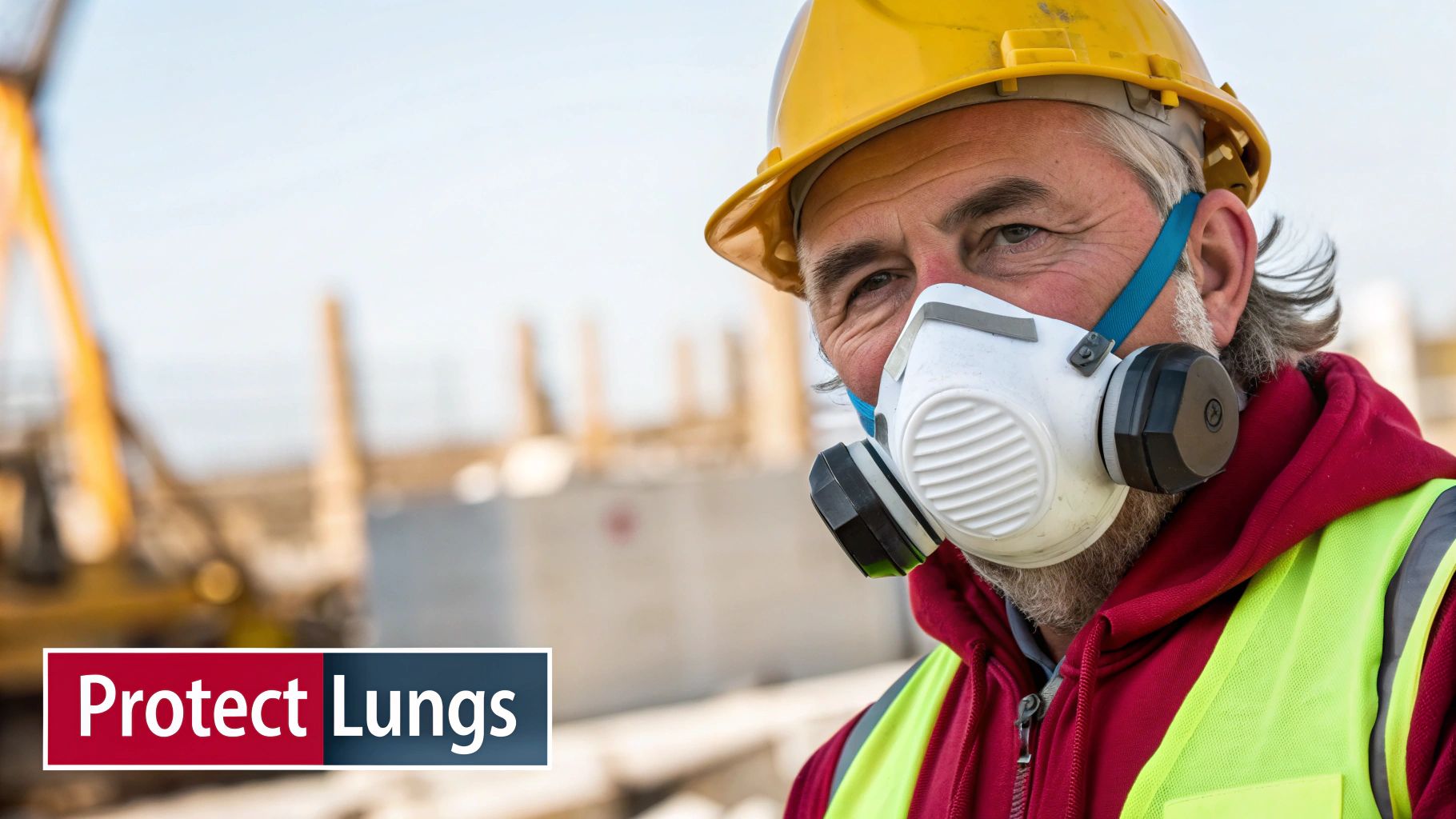 A healthcare professional reviewing a lung scan, showing the potential impact of respiratory hazards.