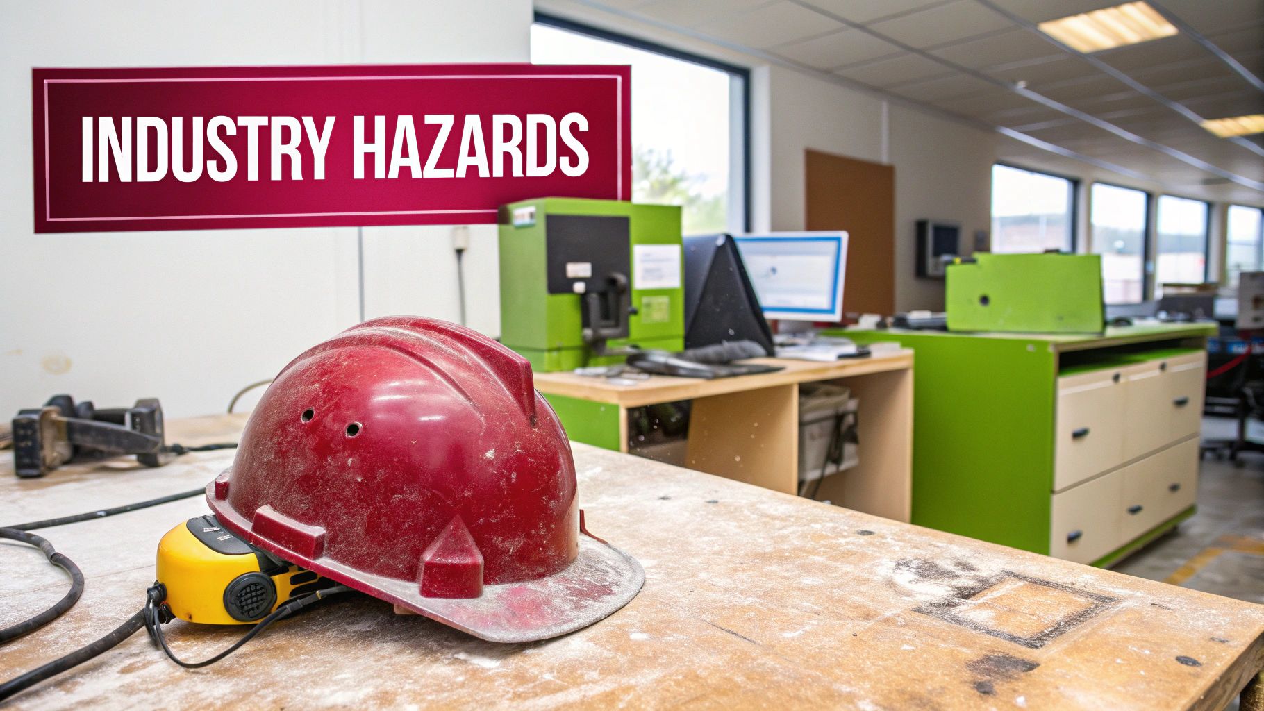 Construction workers on a site, illustrating a key industry for occupational hygiene.