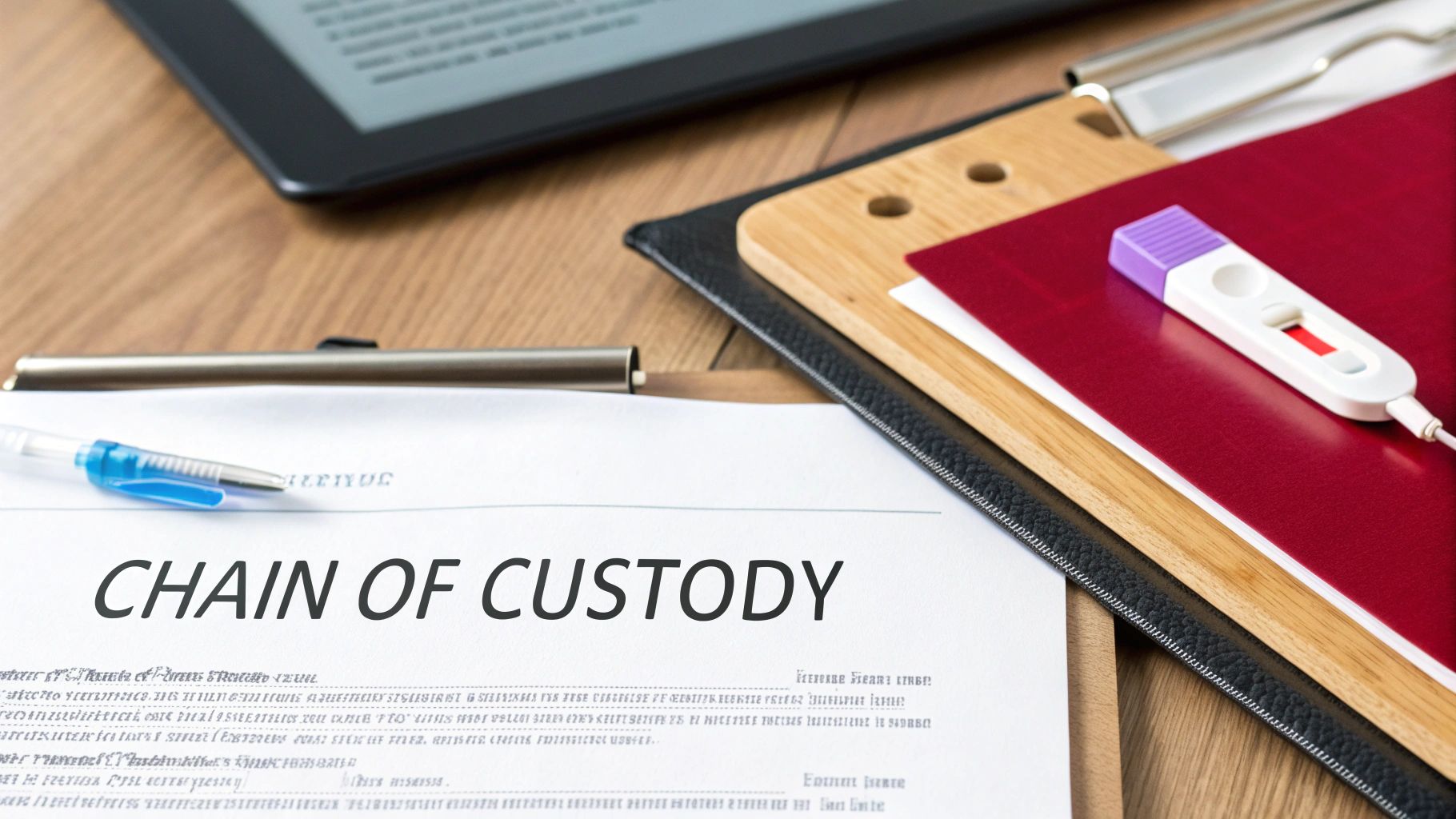 Implementation Checklist: Ensuring Chain of Custody for Forensic Swab ...