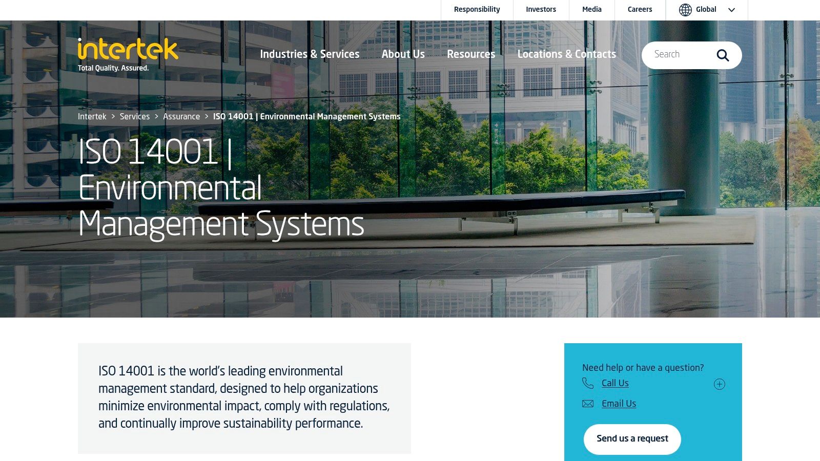 Intertek certification auditors in an office environment