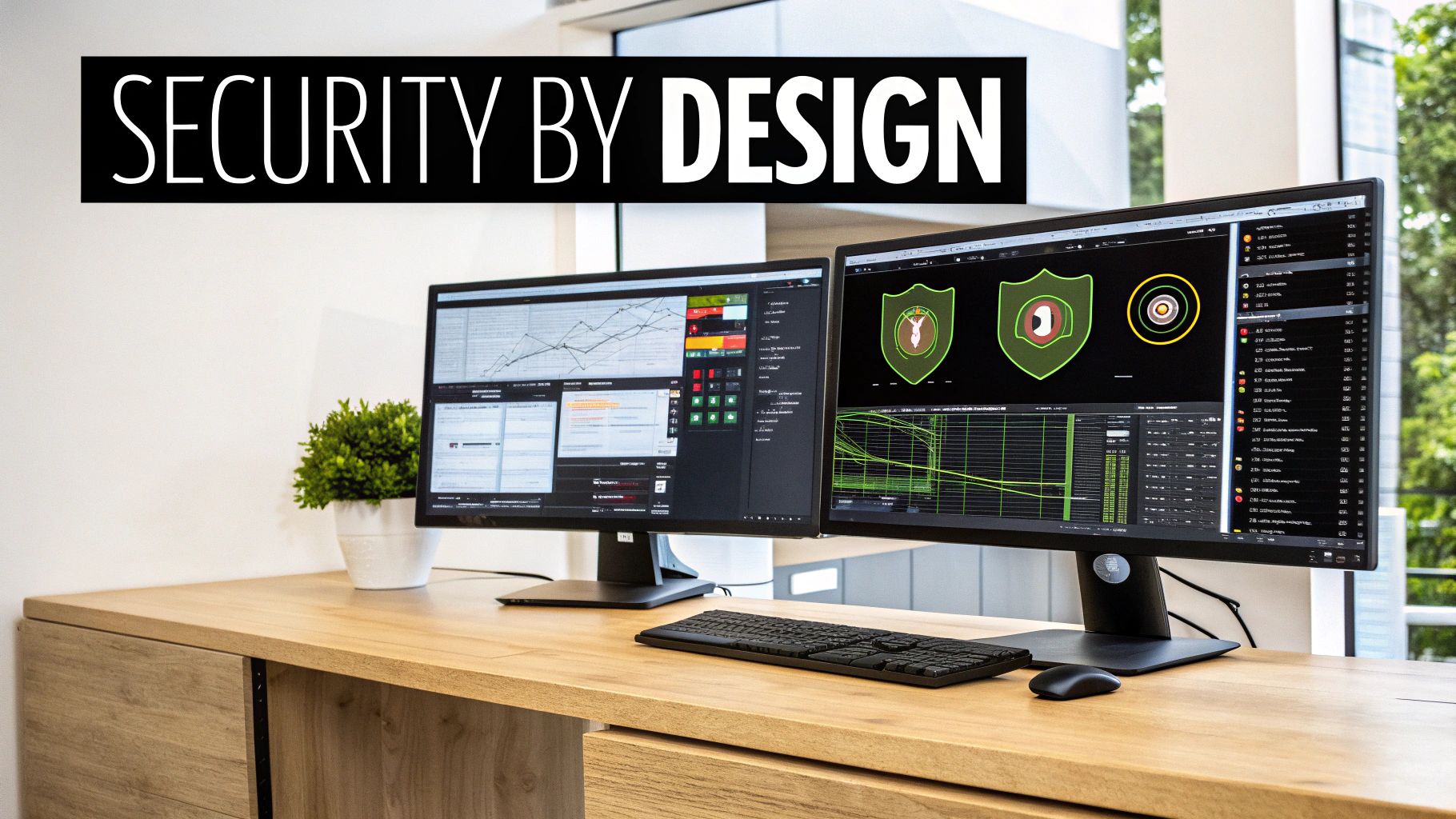 A security lock icon overlayed on a computer circuit board, representing the connection between IT and cybersecurity.