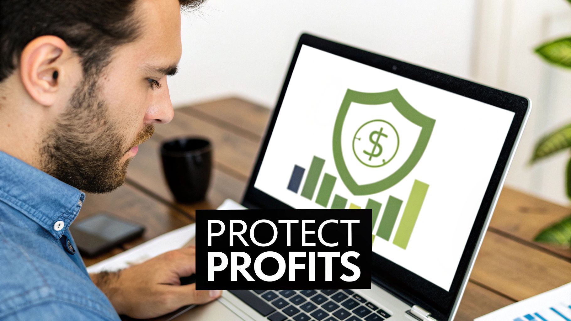 A chart showing positive growth, symbolizing a smart business investment in vulnerability assessments.