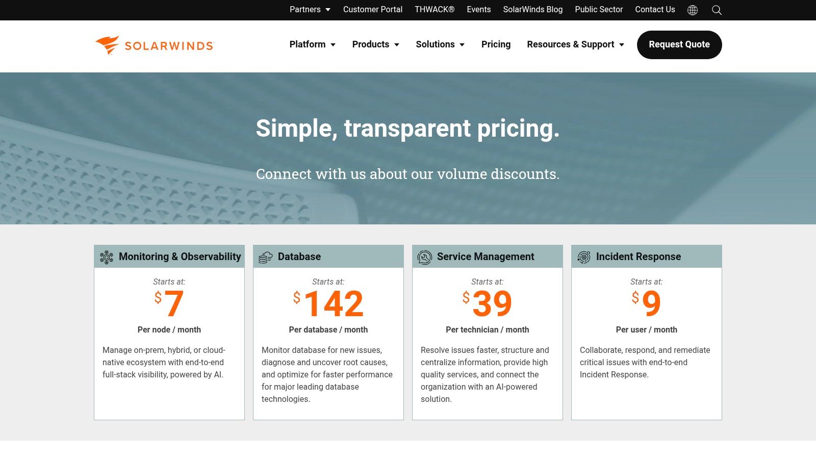 SolarWinds Observability / SolarWinds (Self‑Hosted)