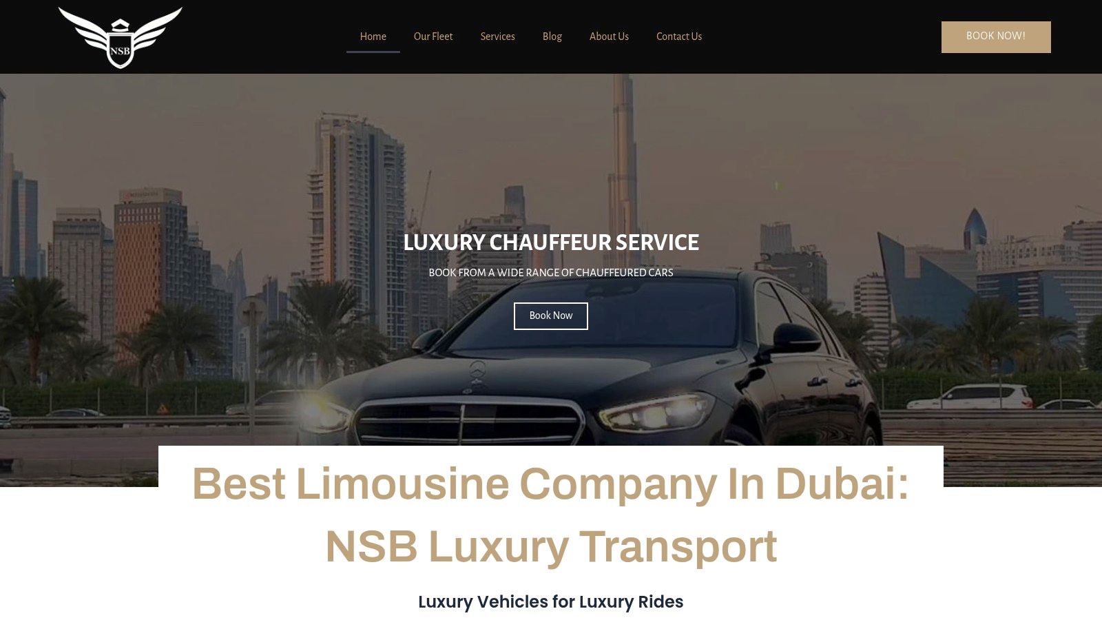 NSB Luxury Transport: The Gold Standard in UAE Chauffeur Services