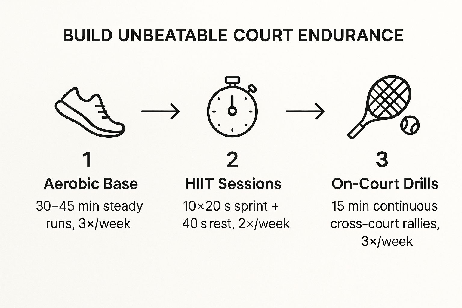 Infographic about tennis fitness