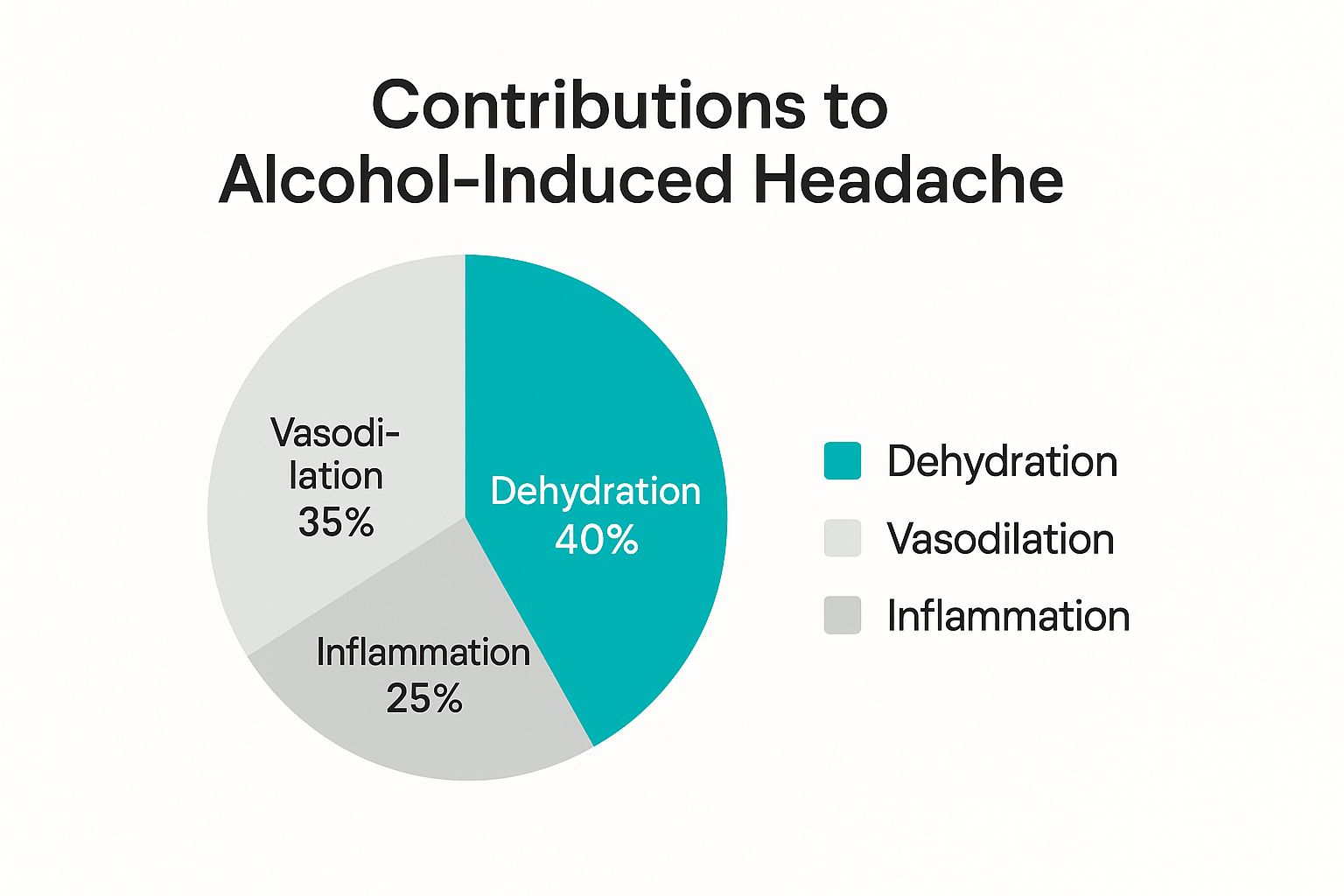Infographic about headaches when drinking alcohol