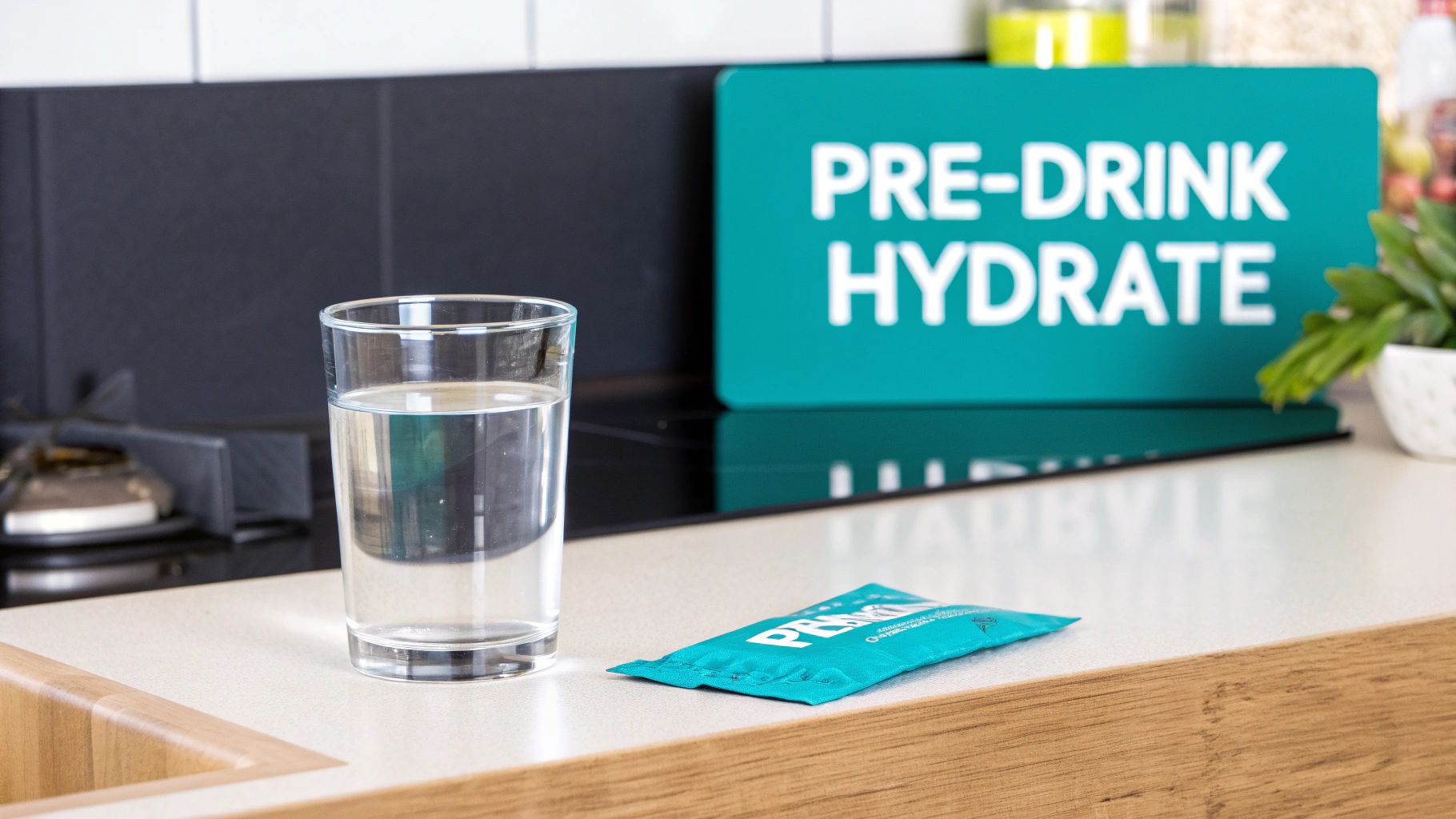 Pre-drinking Hydration and Electrolyte Loading