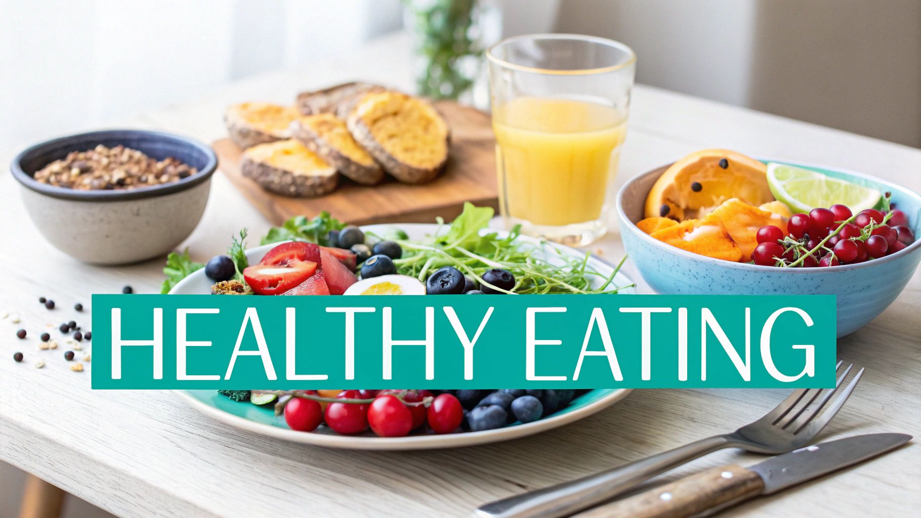 A table full of healthy foods