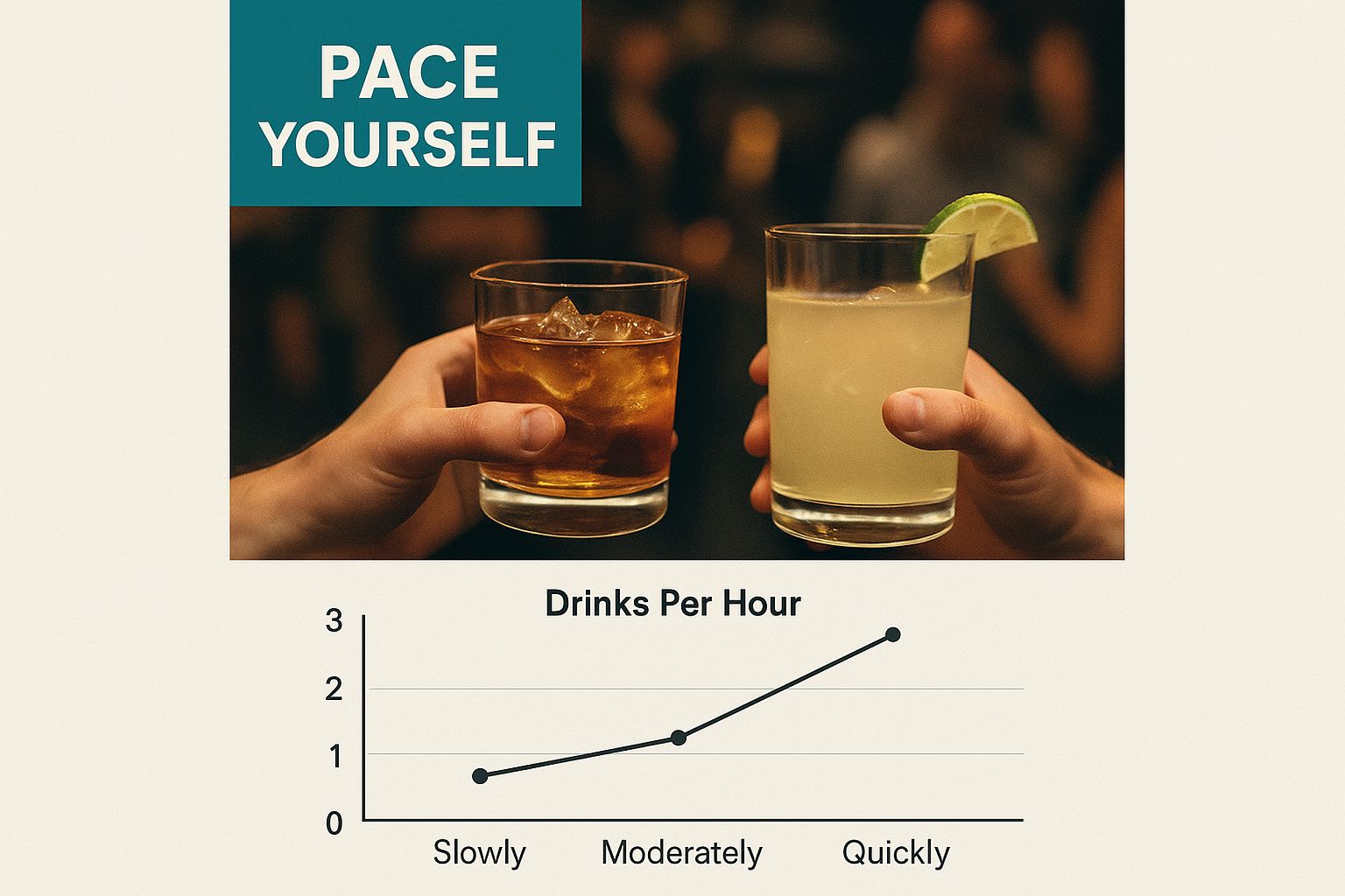 Infographic about how to avoid a hangover