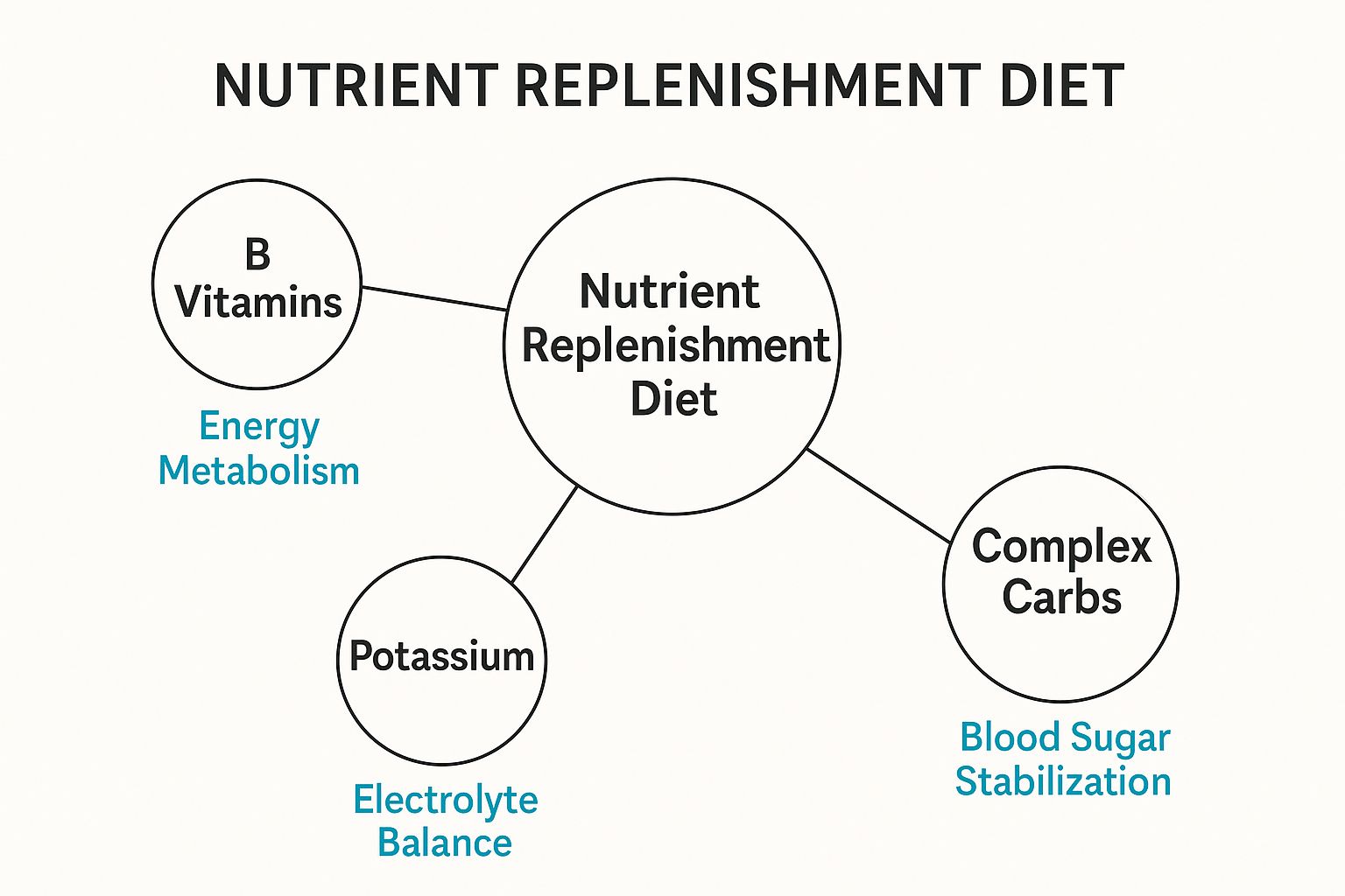 Infographic showing key data about Nutrient Replenishment Diet