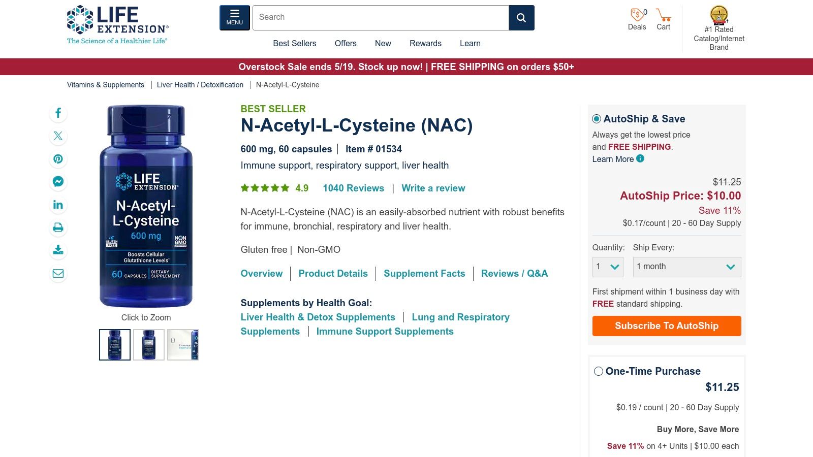 N-Acetyl Cysteine (NAC)