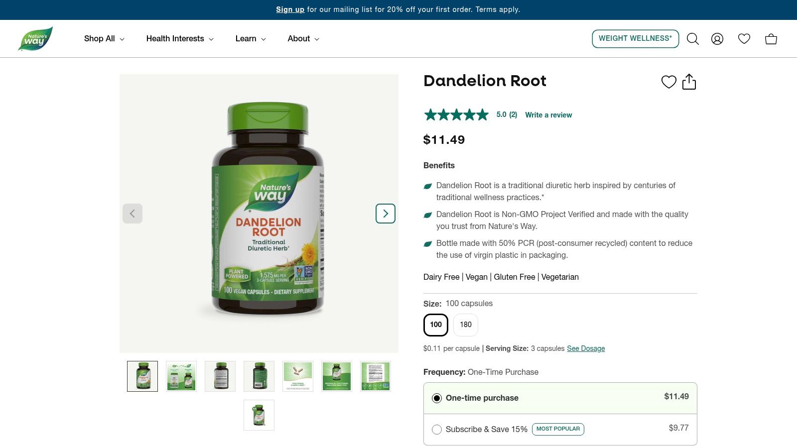 Dandelion Root Extract