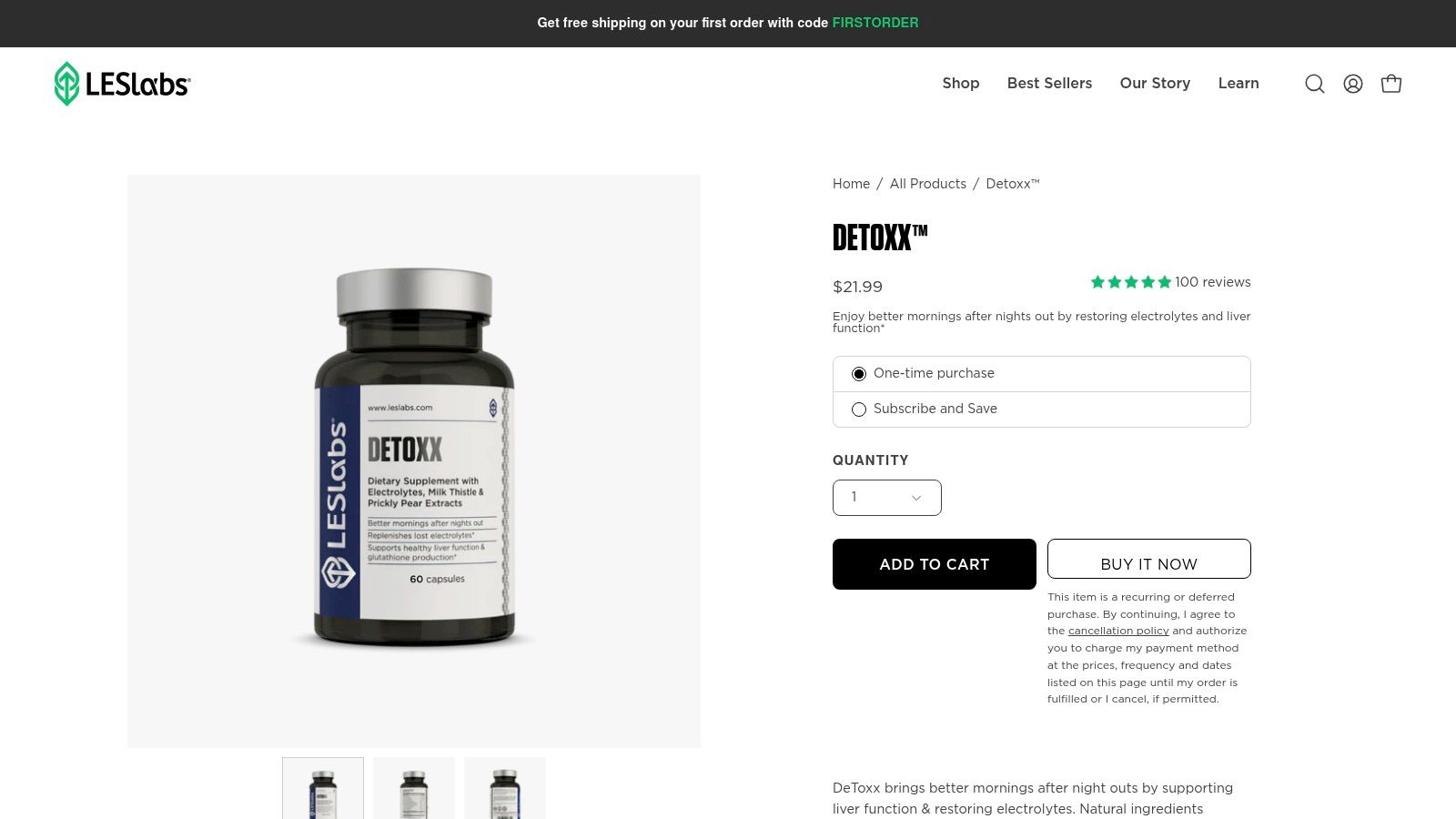 LES Labs DeToxx