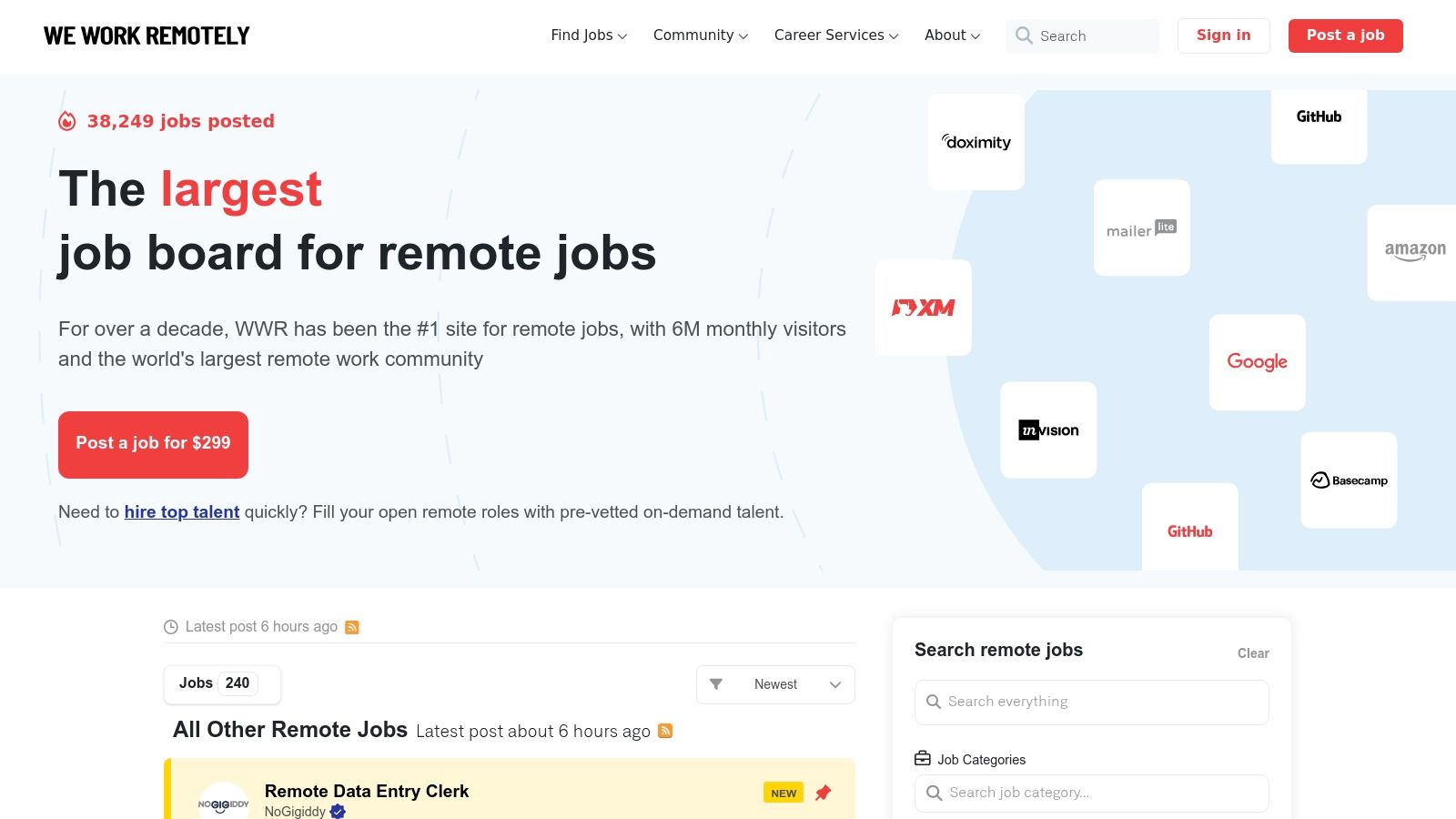 We Work Remotely (WWR)