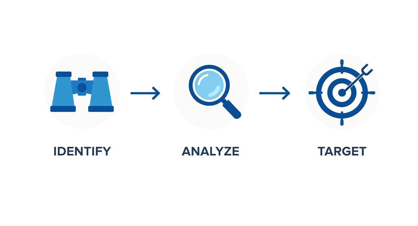 Infographic about how to do keyword research