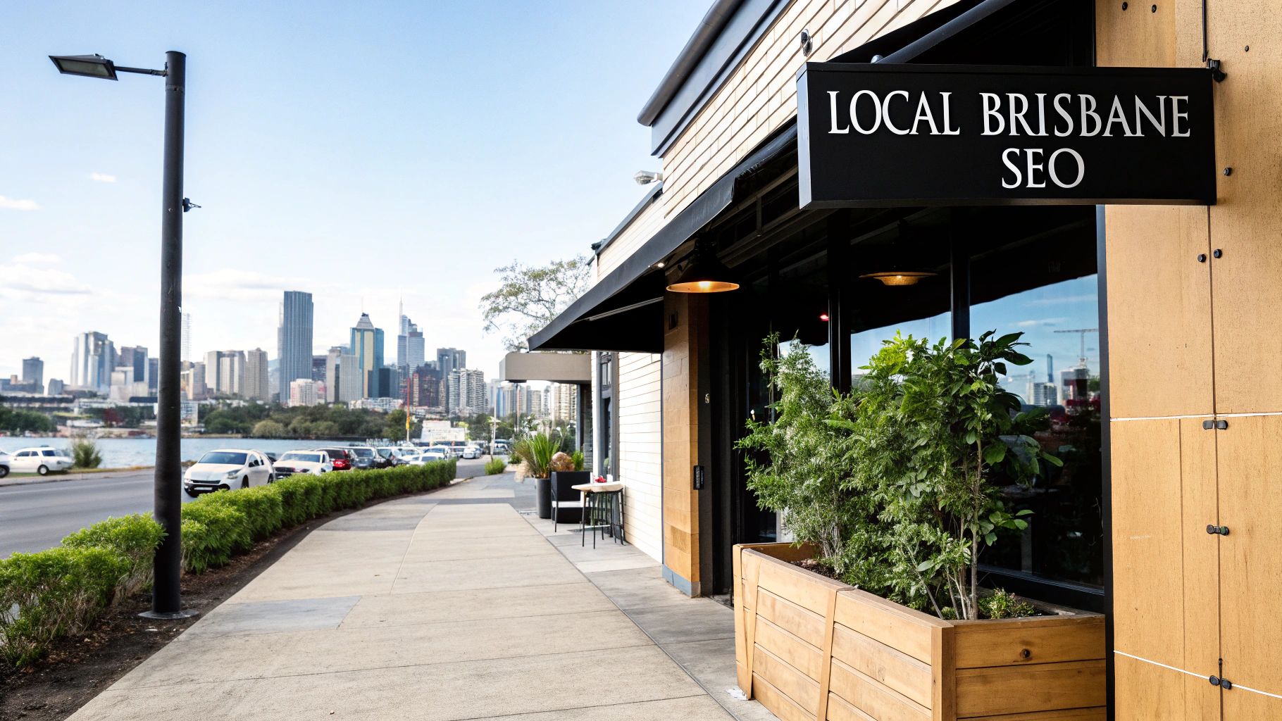 A bustling street in Brisbane, showcasing the city's unique local business environment.
