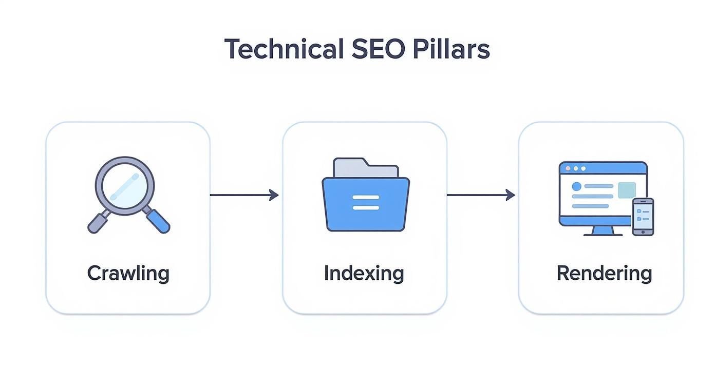 Infographic about what is technical seo