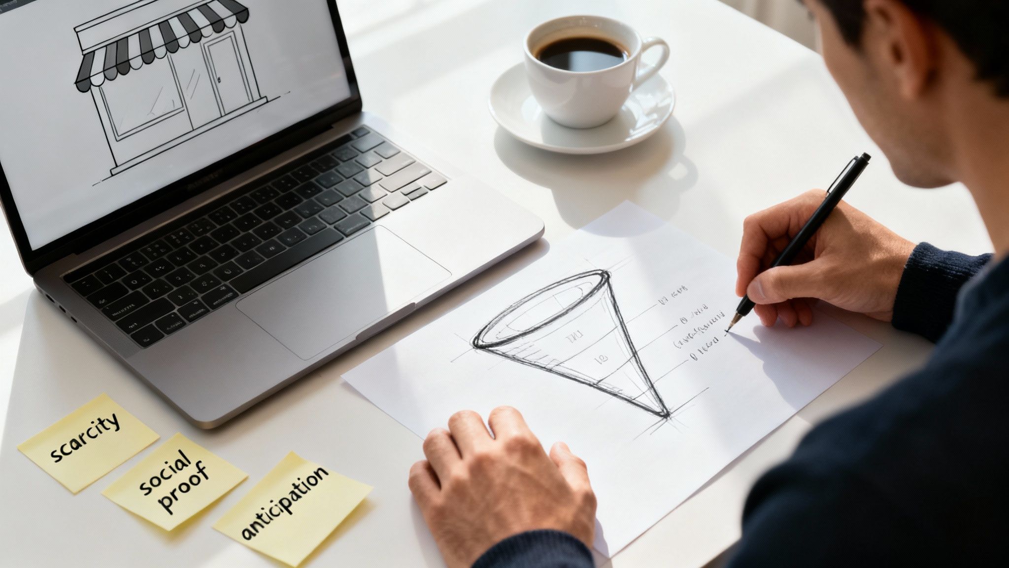 A dynamic and engaging e-commerce website displayed on a laptop, indicating high conversion rates.