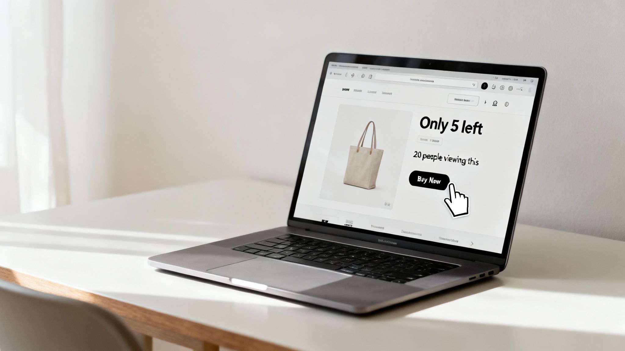 A woman shopping online during Black Friday sales