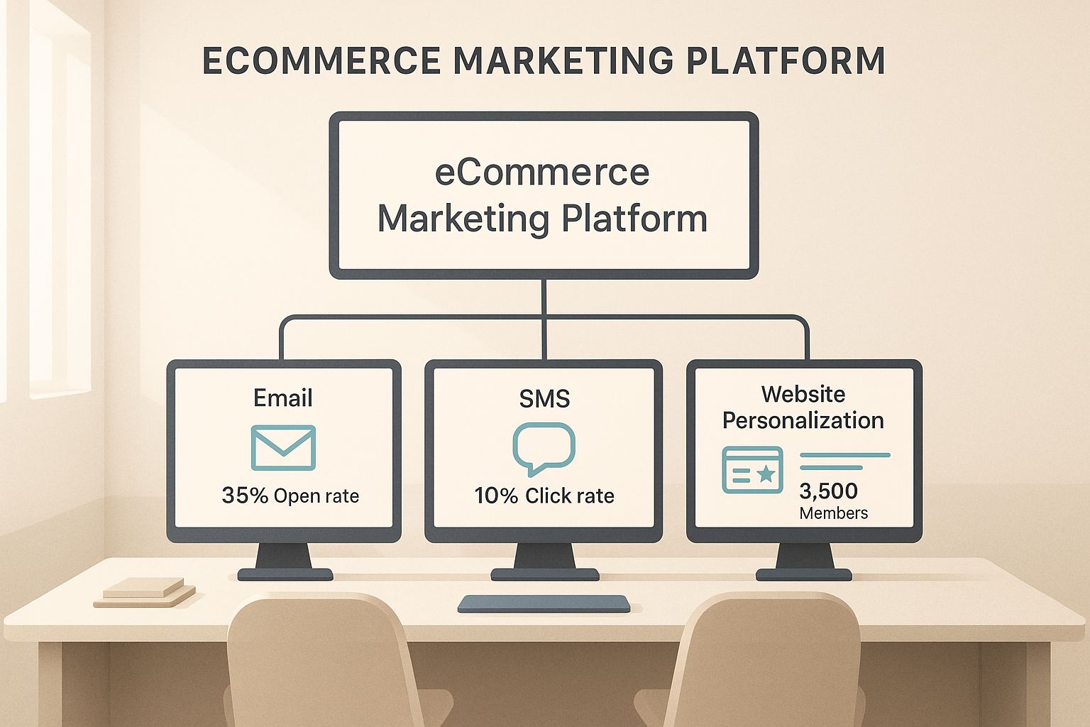 Infographic about ecommerce marketing platform