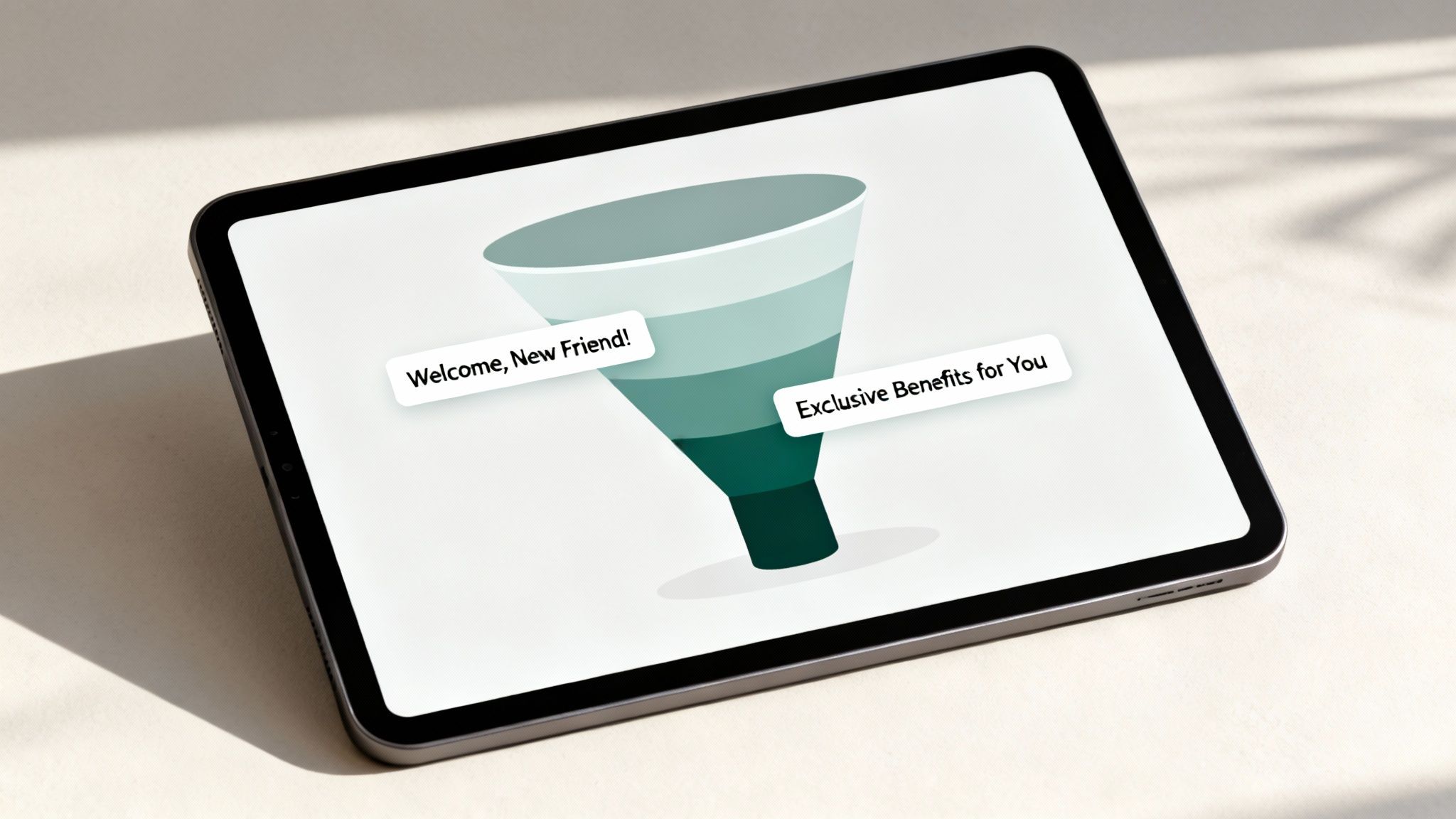 A customer journey map showing different touchpoints from awareness to purchase.
