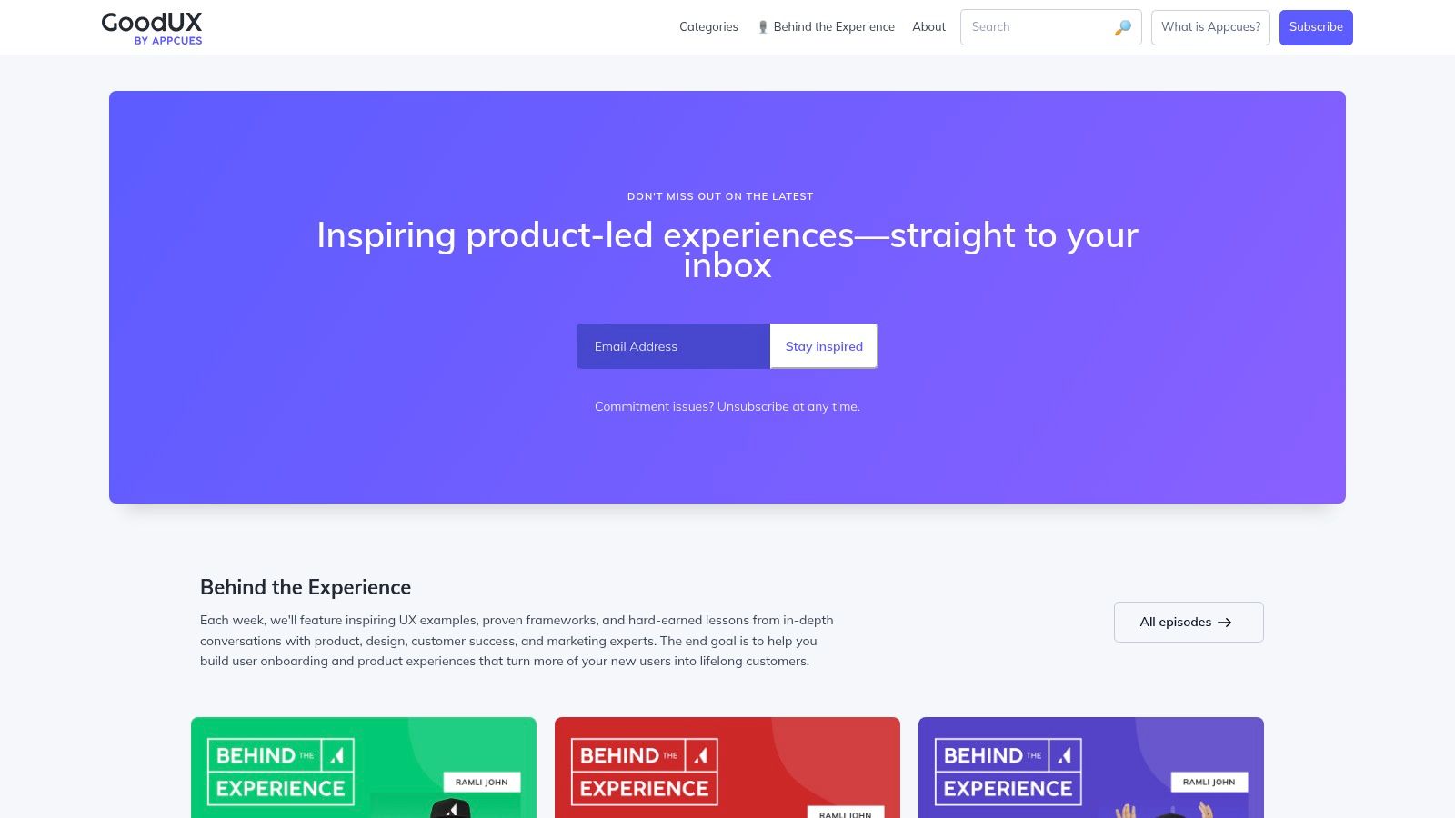 ReallyGoodUX (by Appcues)