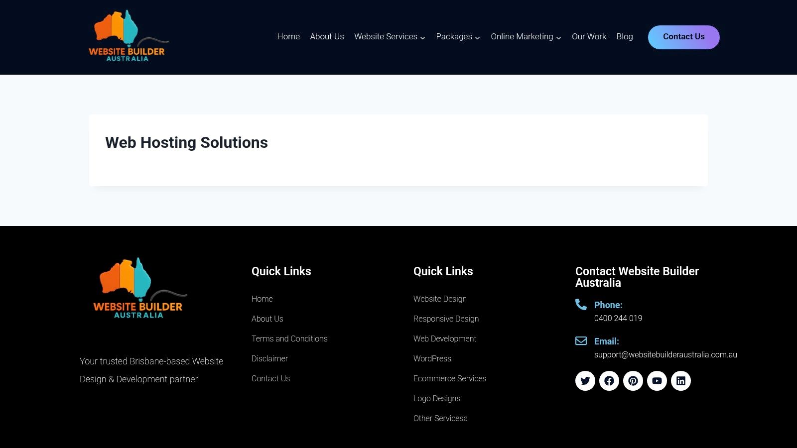 Web Hosting Solutions