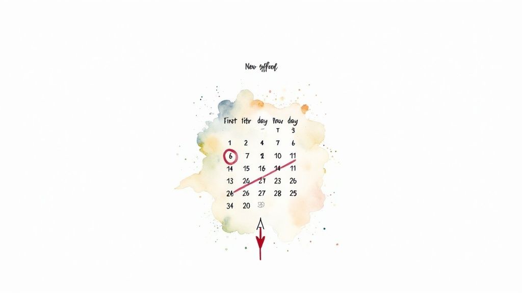 Échographie de datation montrant la mesure d'un embryon