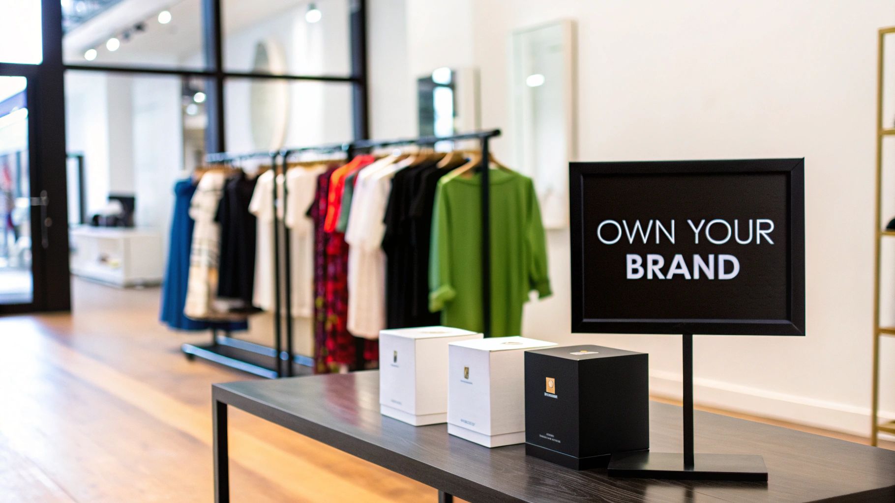A person holding a box with custom branding, symbolizing private label dropshipping