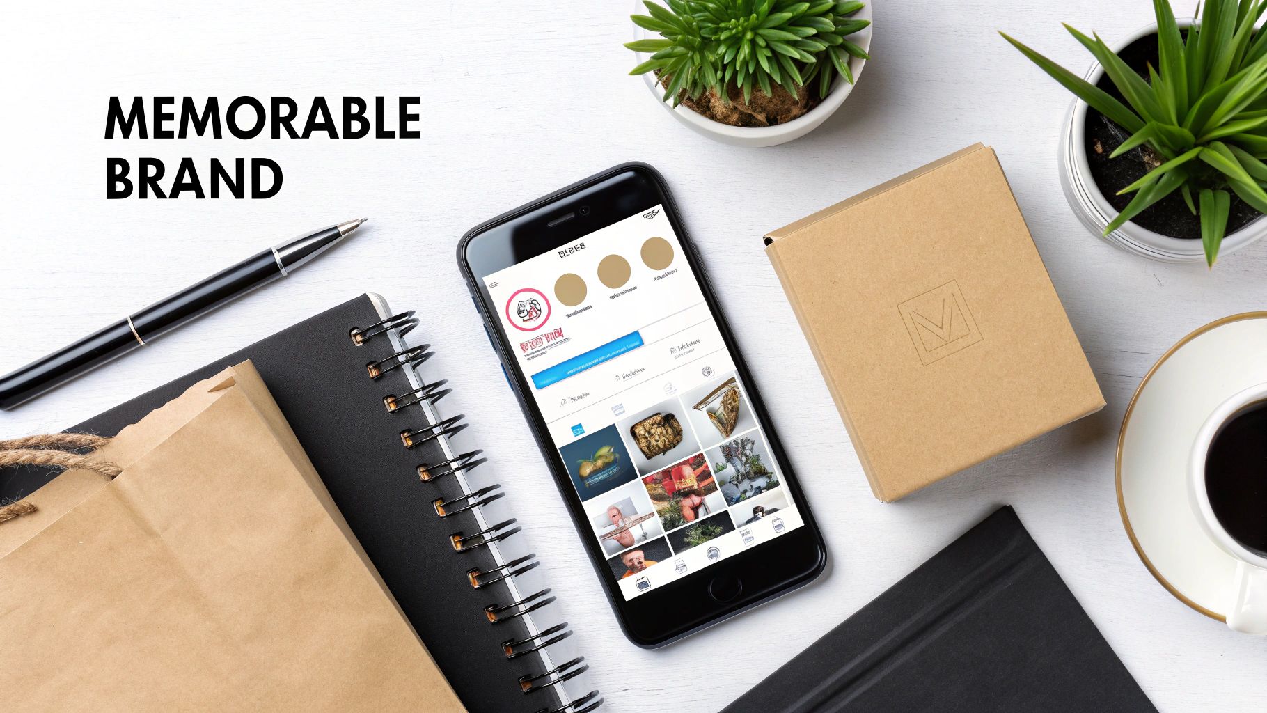 Woman designing a brand logo on a tablet