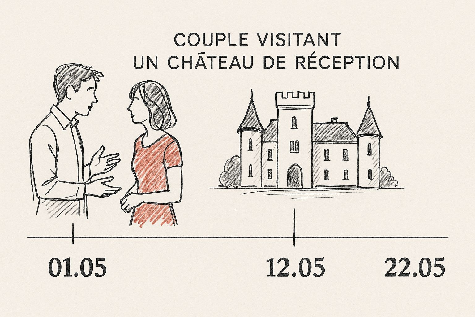 Infographic about planning mariage jour j
