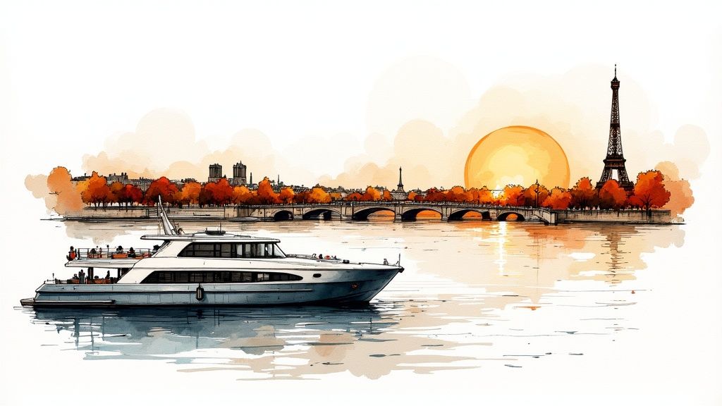 Péniche sur la Seine (Paris)