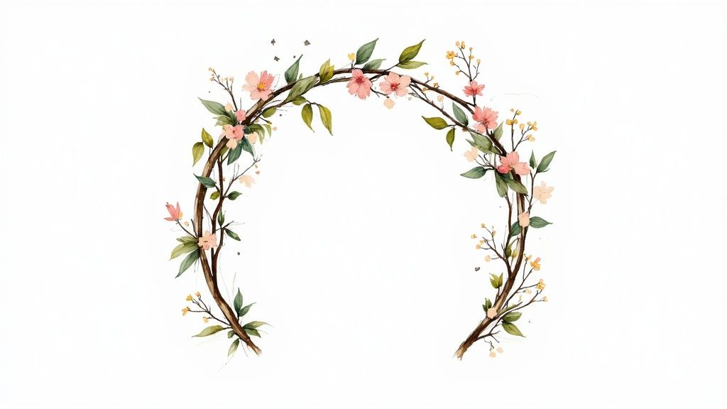 Floral Arch Ceremony