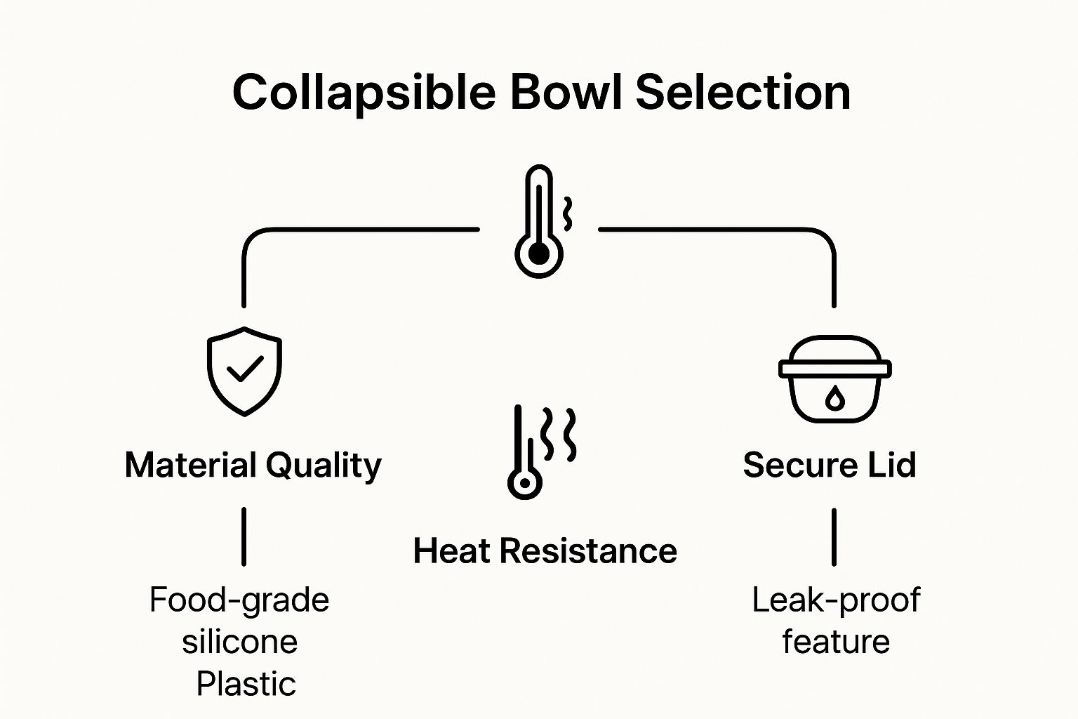 Infographic about collapsible camping bowls