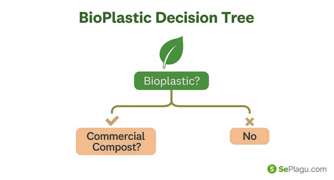 Infographic about alternatives for plastic