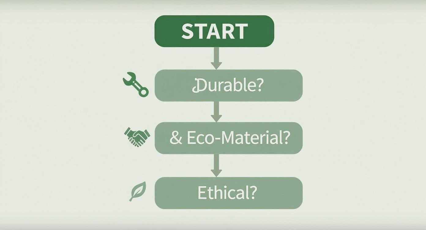 Infographic about sustainable kitchen products