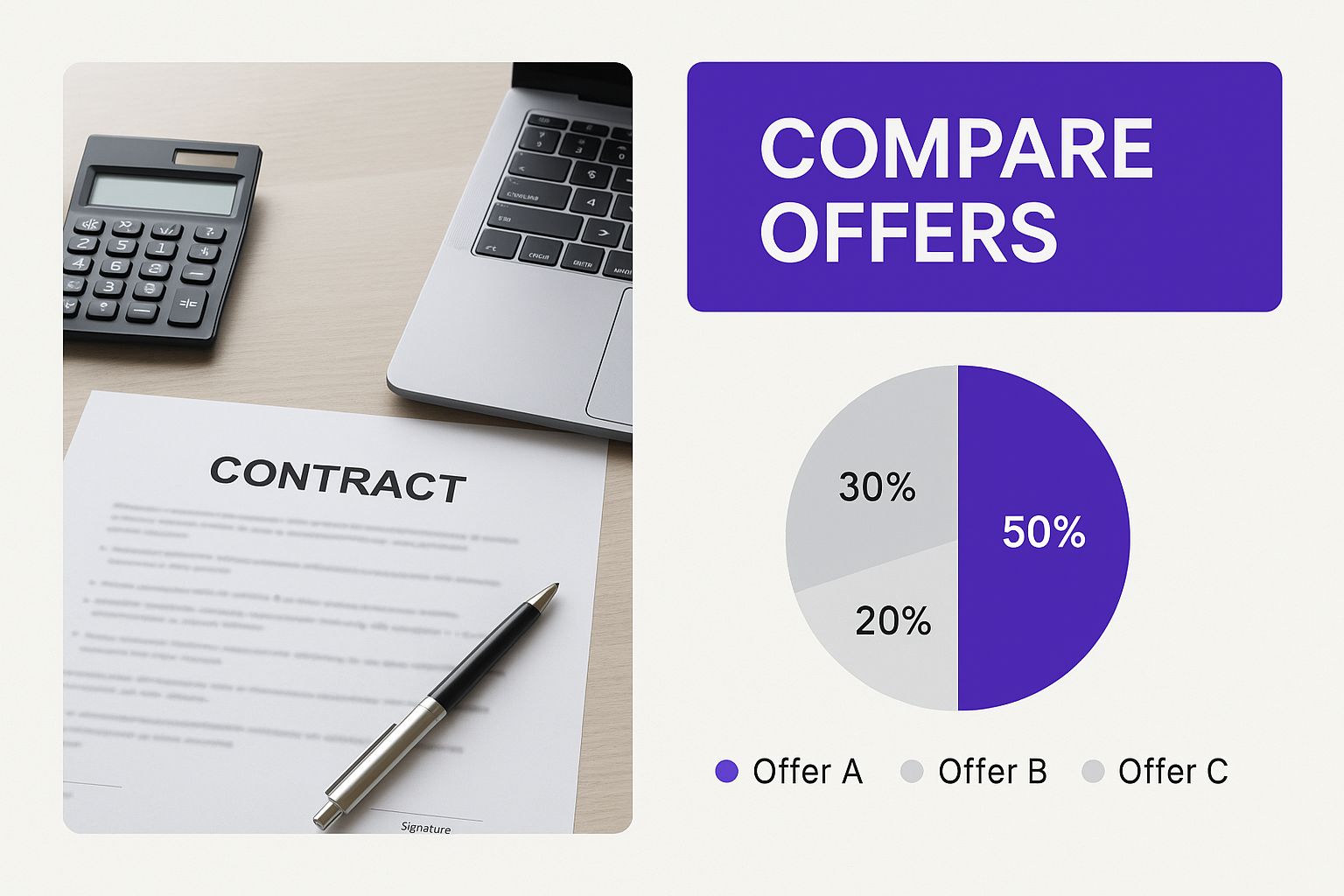 Infographic about how to evaluate job offers
