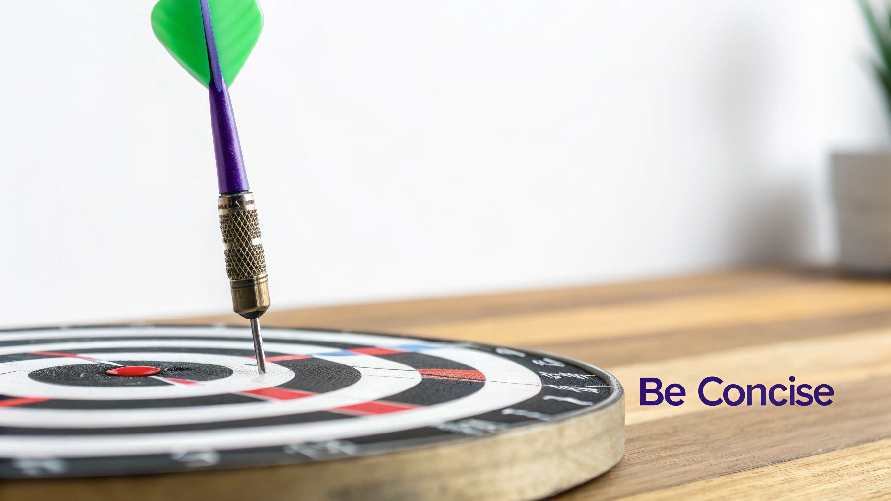 Concise and Purpose-Driven Content
