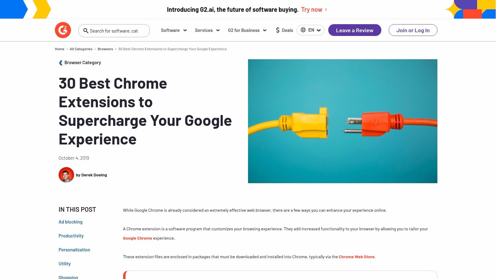 G2 – Editorial roundups and buyer research