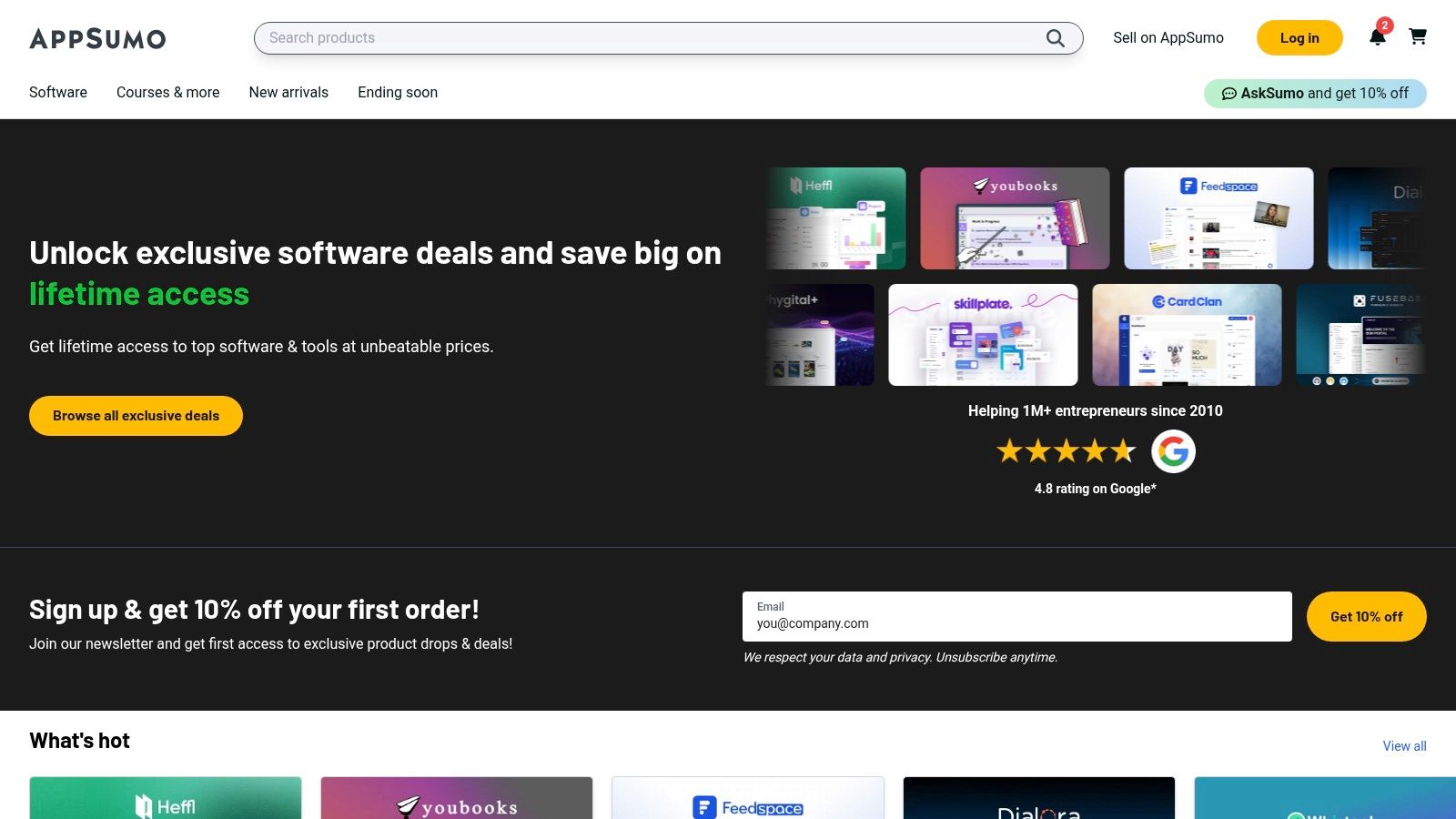AppSumo – Marketplace for discounted SaaS (many with Chrome extensions)