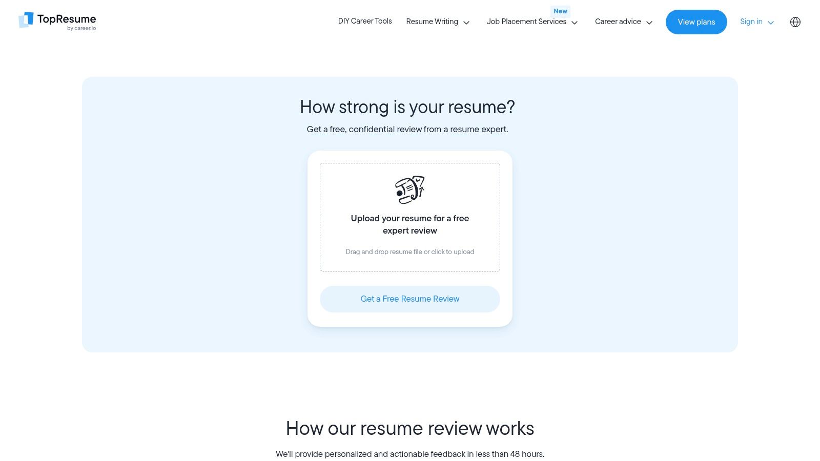 TopResume – Free Resume Review with ATS Analysis