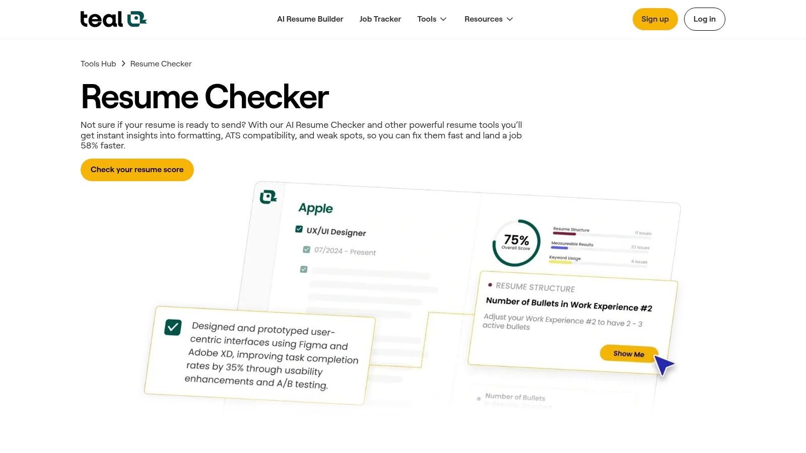 Teal – Resume Checker