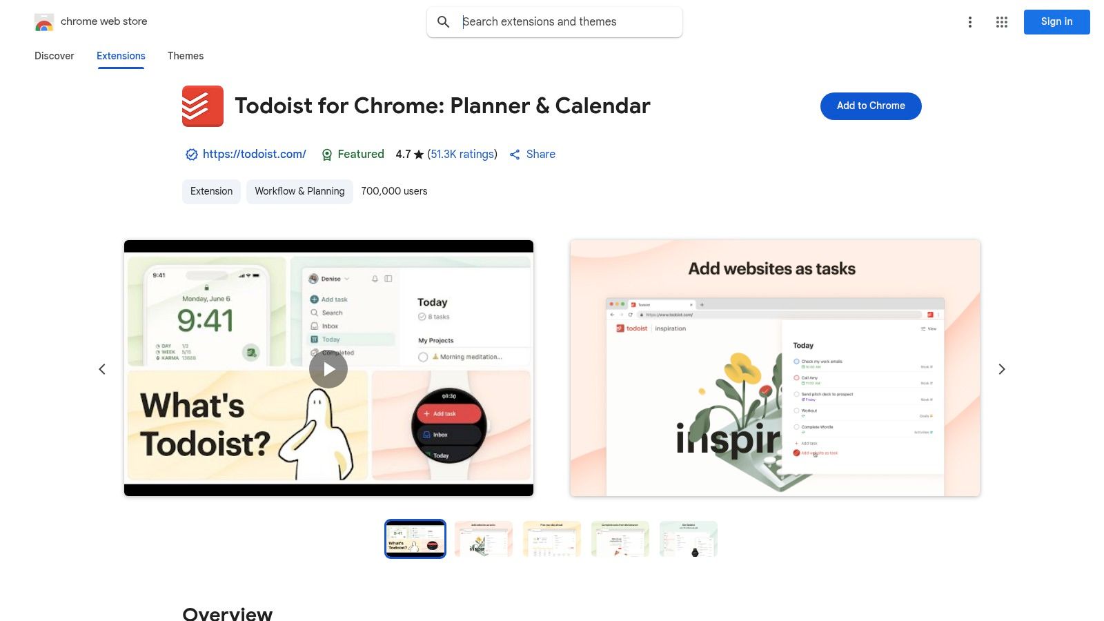 Todoist for Chrome