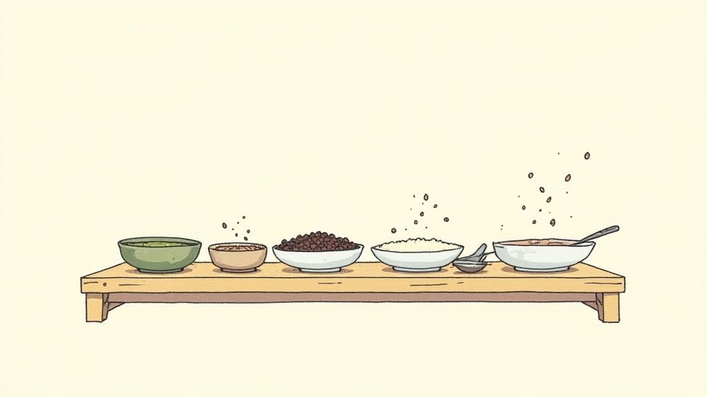 Rice and Bean Exploration Table