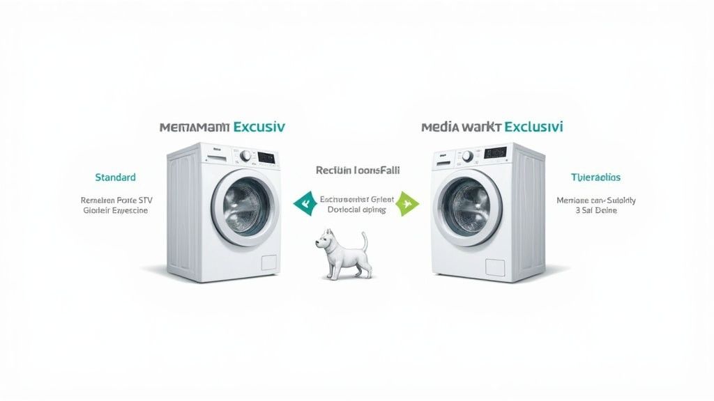 Eine moderne Siemens Waschmaschine in einer Küche