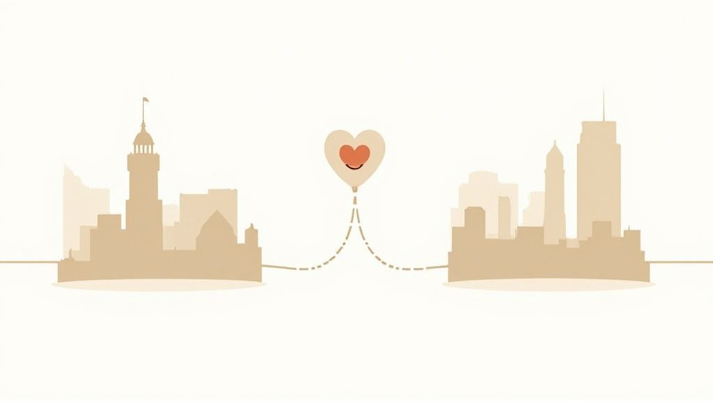 Ein Paket wird für den Versand vorbereitet, was die zunehmende Bedeutung von Versandoptionen bei Kleinanzeigen symbolisiert.