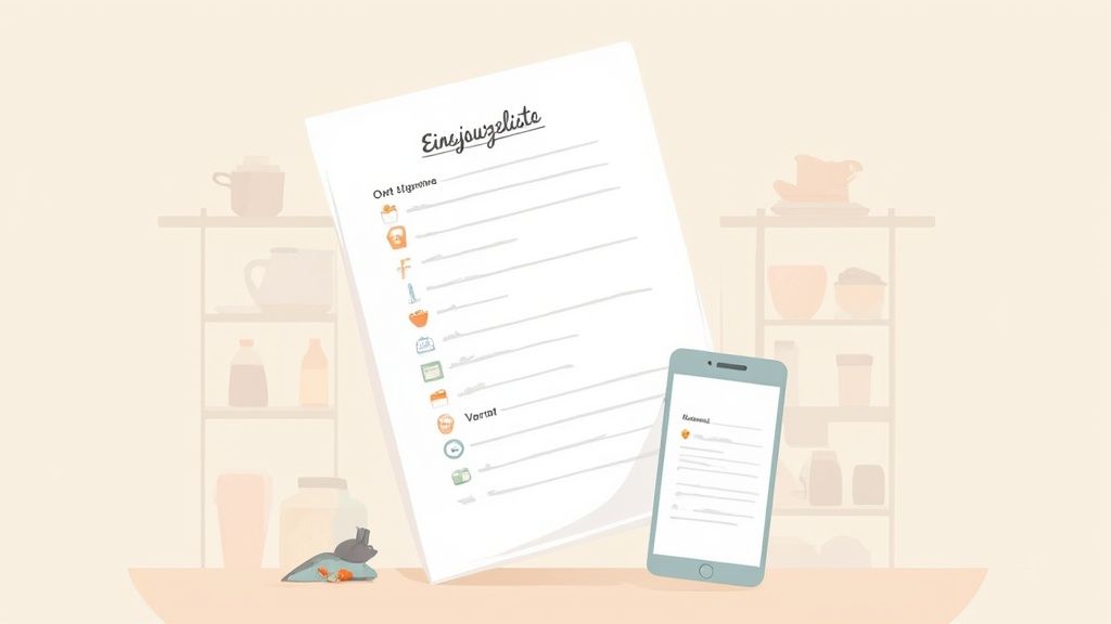 1. Die Macht der Planung: Einkaufslisten & Essenspläne meistern